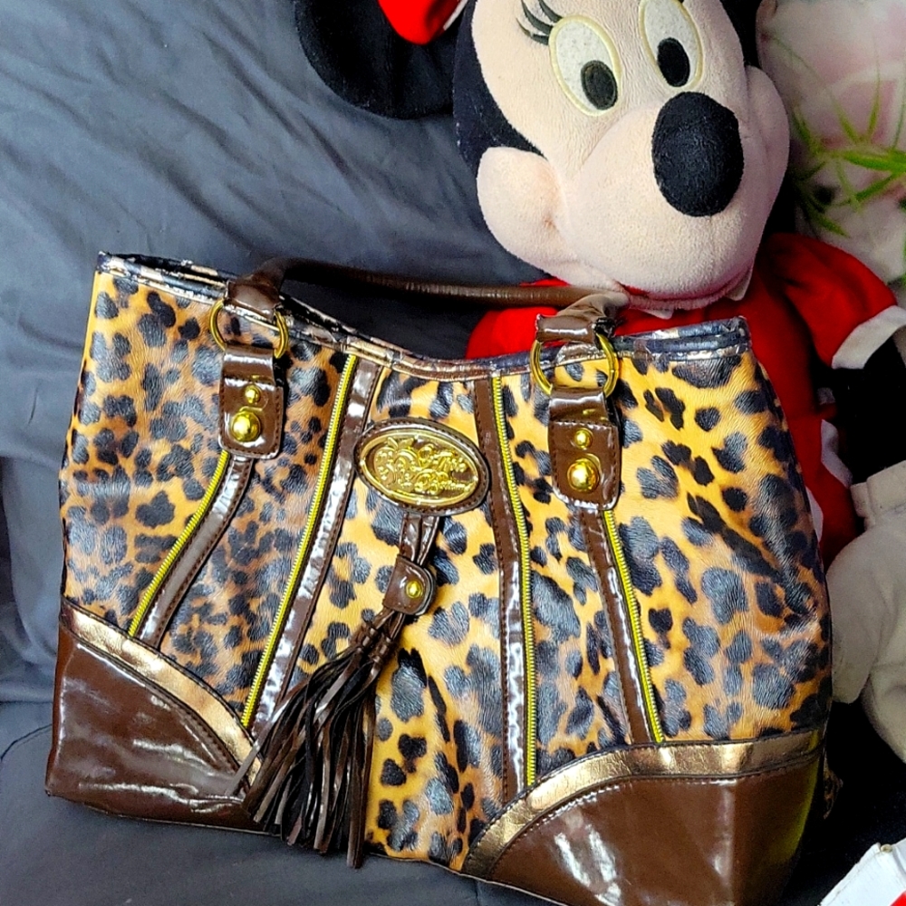 Cheetah Print Apple Bottom Purse